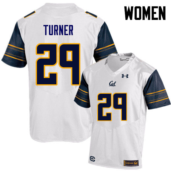Women #29 Bryce Turner Cal Bears (California Golden Bears College) Football Jerseys Sale-White